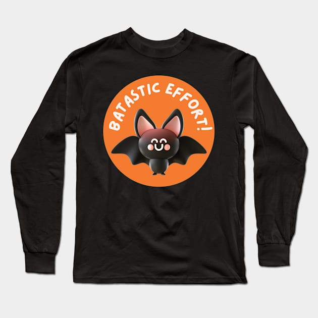 Cute Bat monster halloween Long Sleeve T-Shirt by dsbsoni